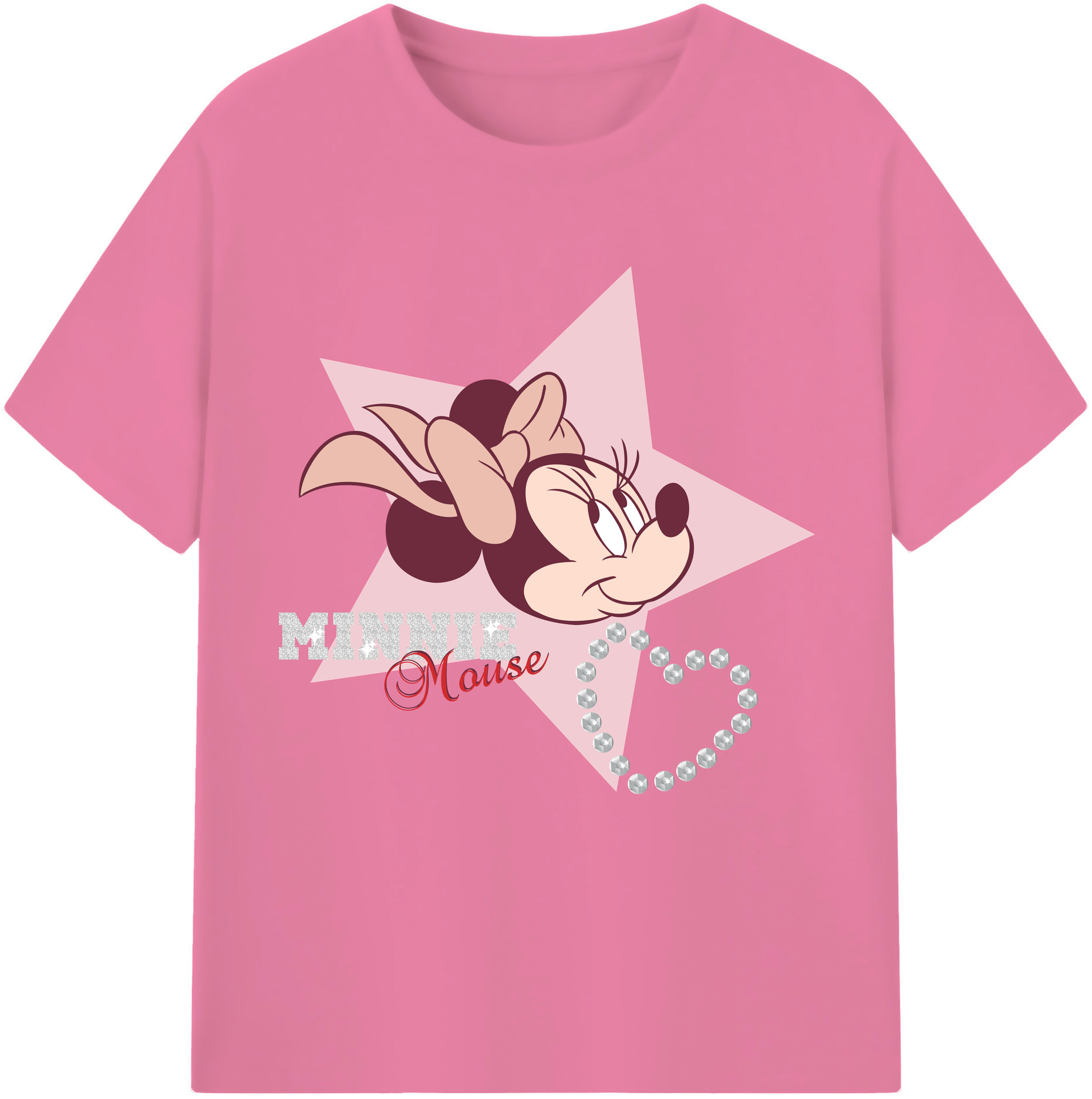 （画像用） ミッキーマウス Mickey Mouse 綿100％半袖Tシャツ（フロントプリント）